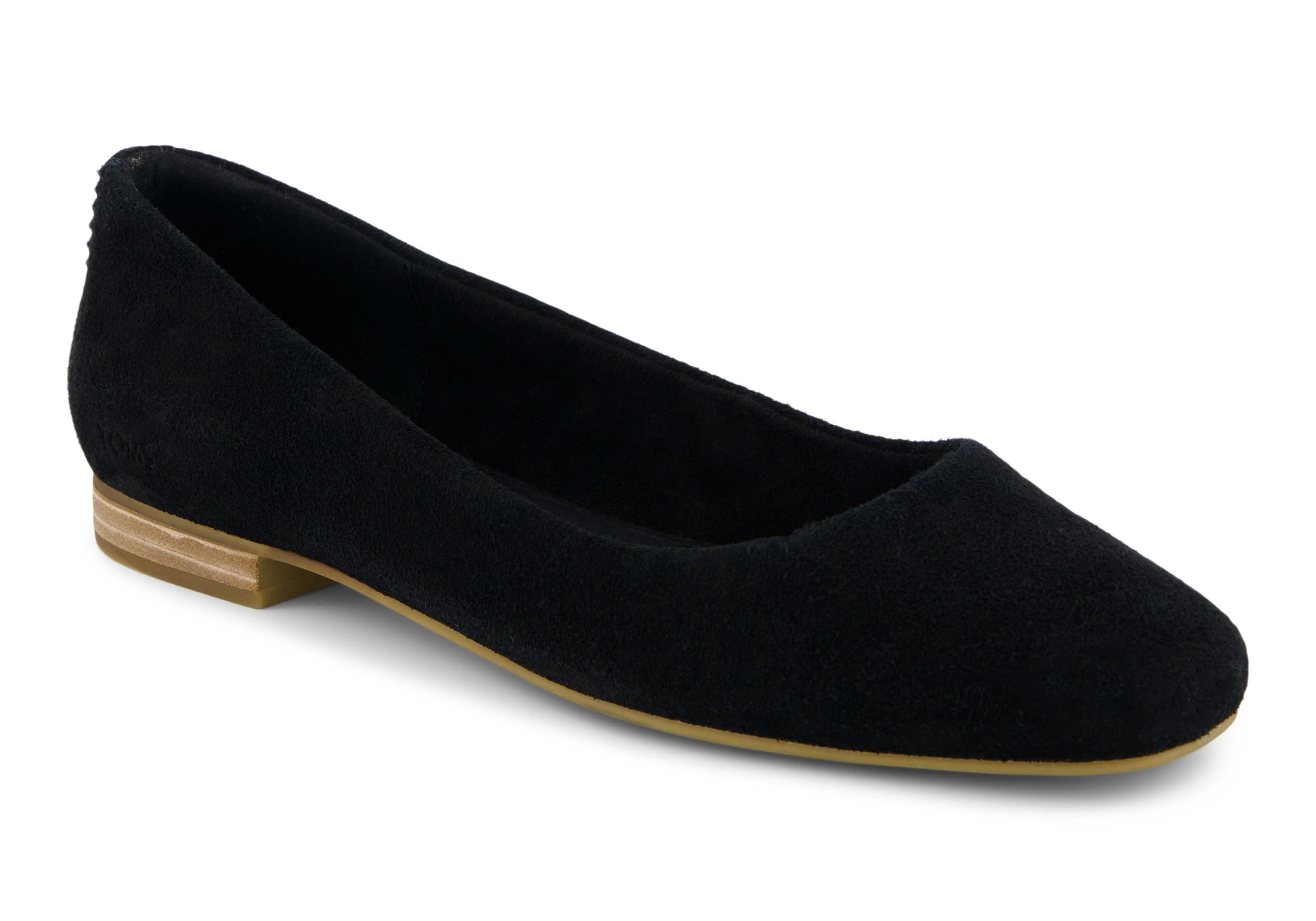 Briella Ballet Flat - Black Suede - Image 3