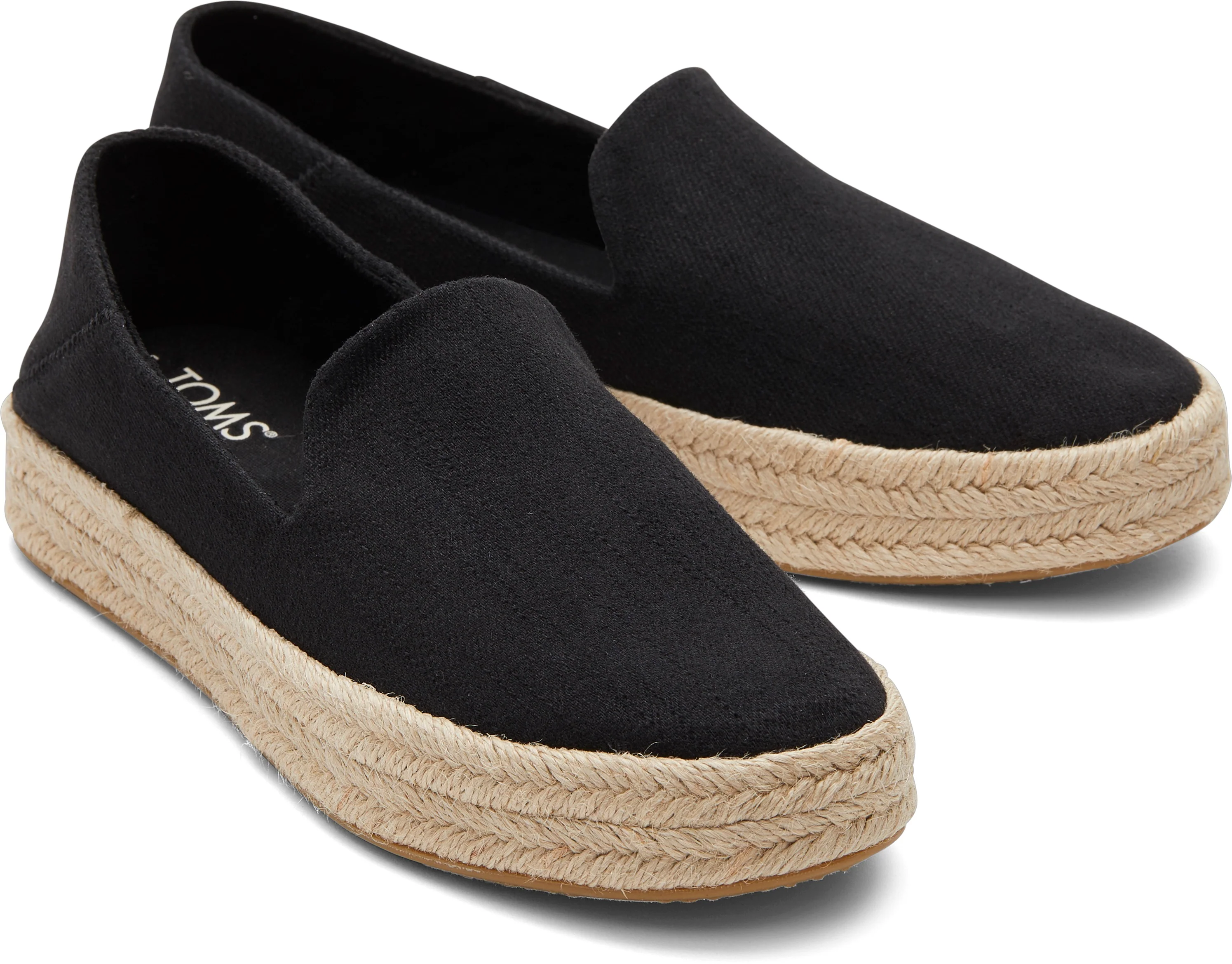 Carolina Espadrille - Black Twill - Image 3