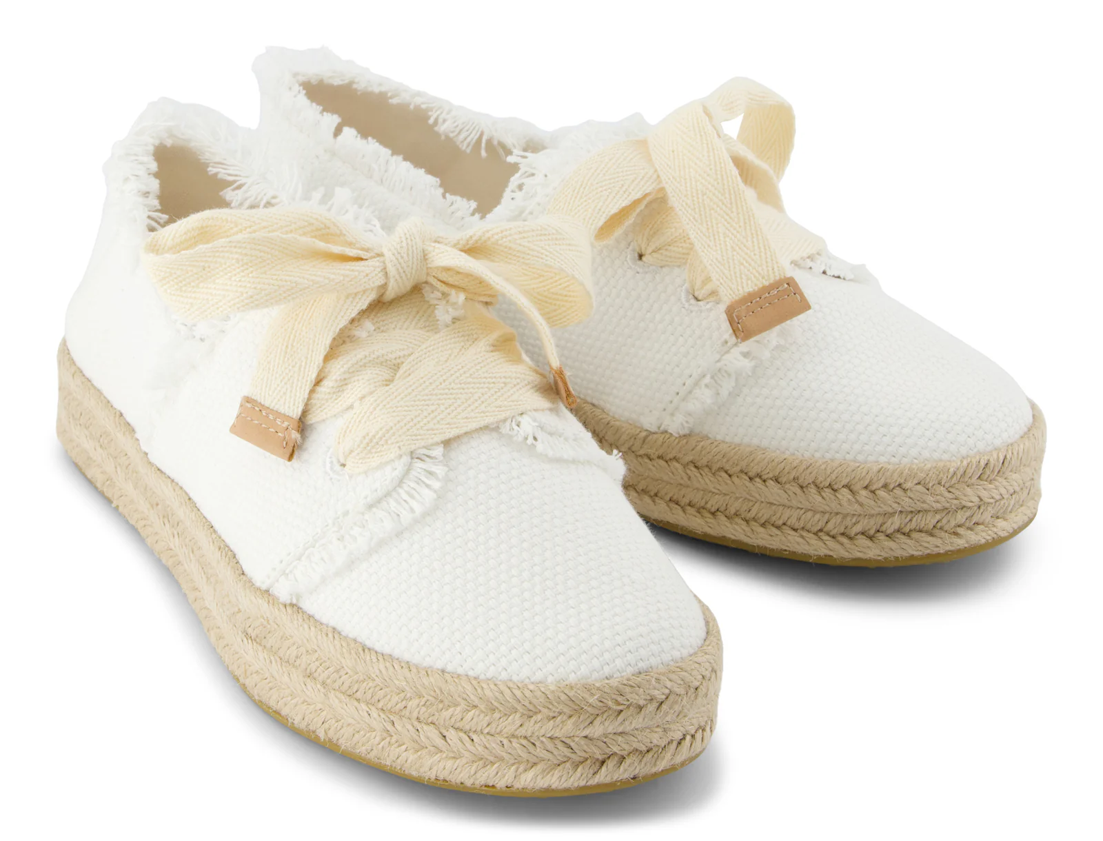 Carolina Lace-Up Espadrille - White Beachside Woven - Image 4