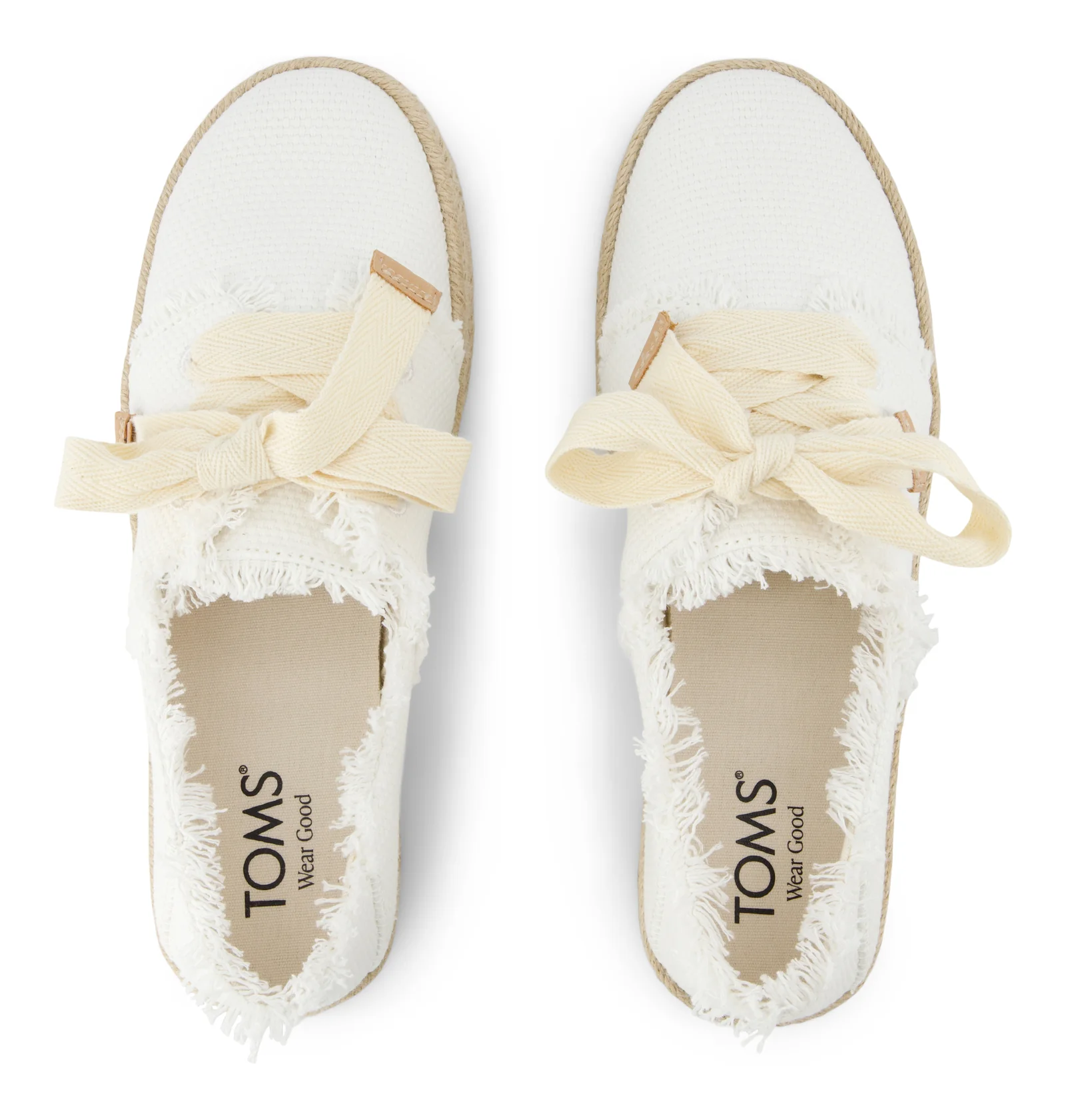 Carolina Lace-Up Espadrille - White Beachside Woven - Image 6
