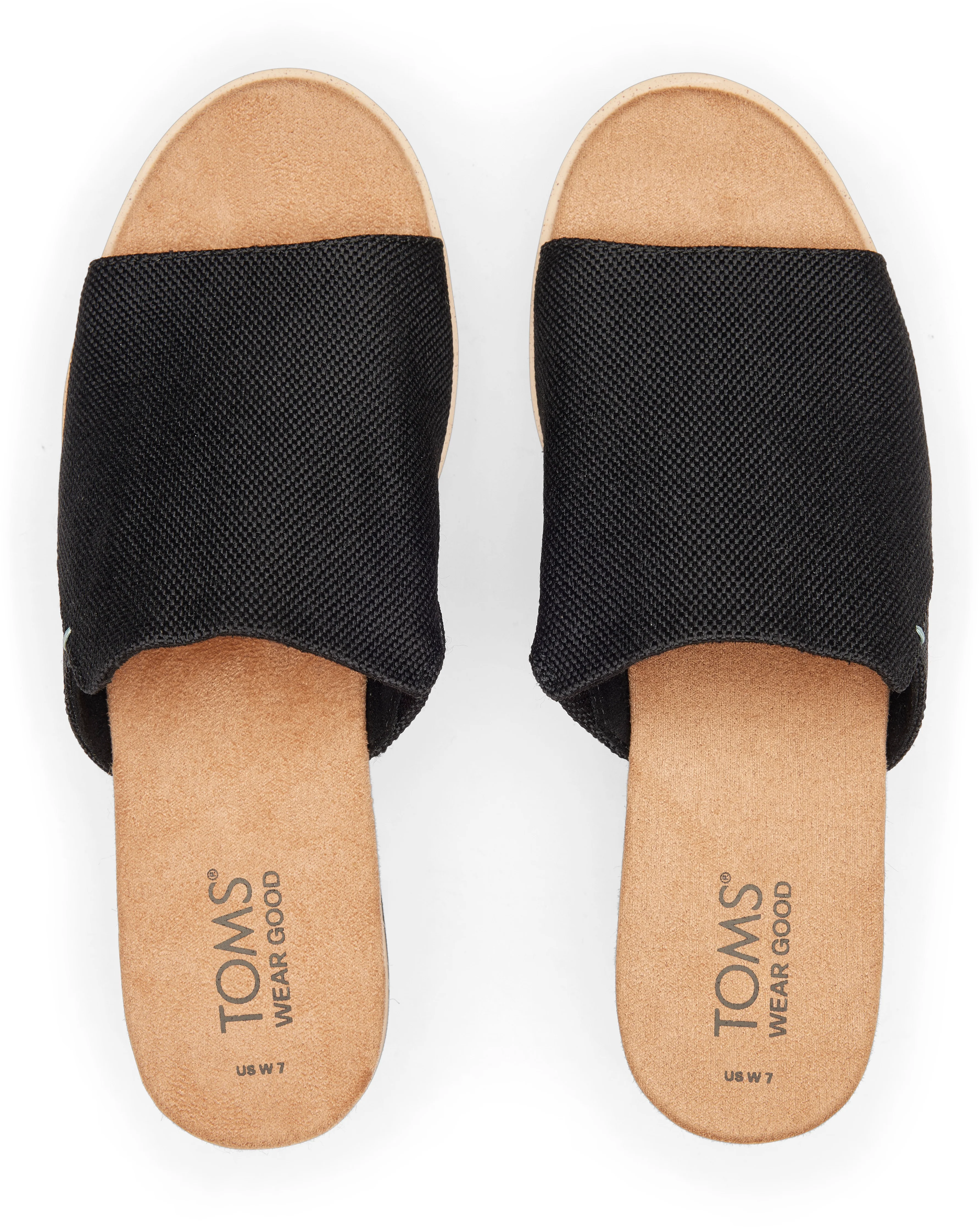 Diana Mule Sandal - Black Canvas - Image 5