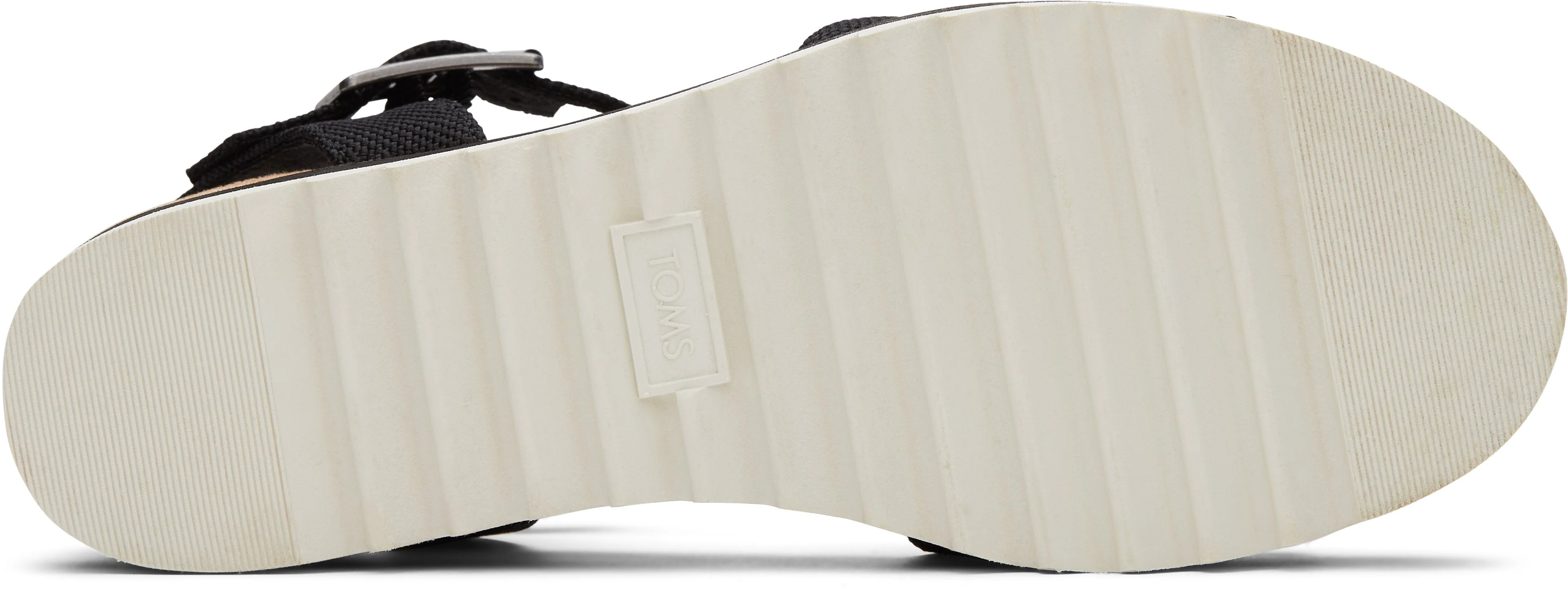 Diana Wedge Sandal - Black Canvas - Image 6