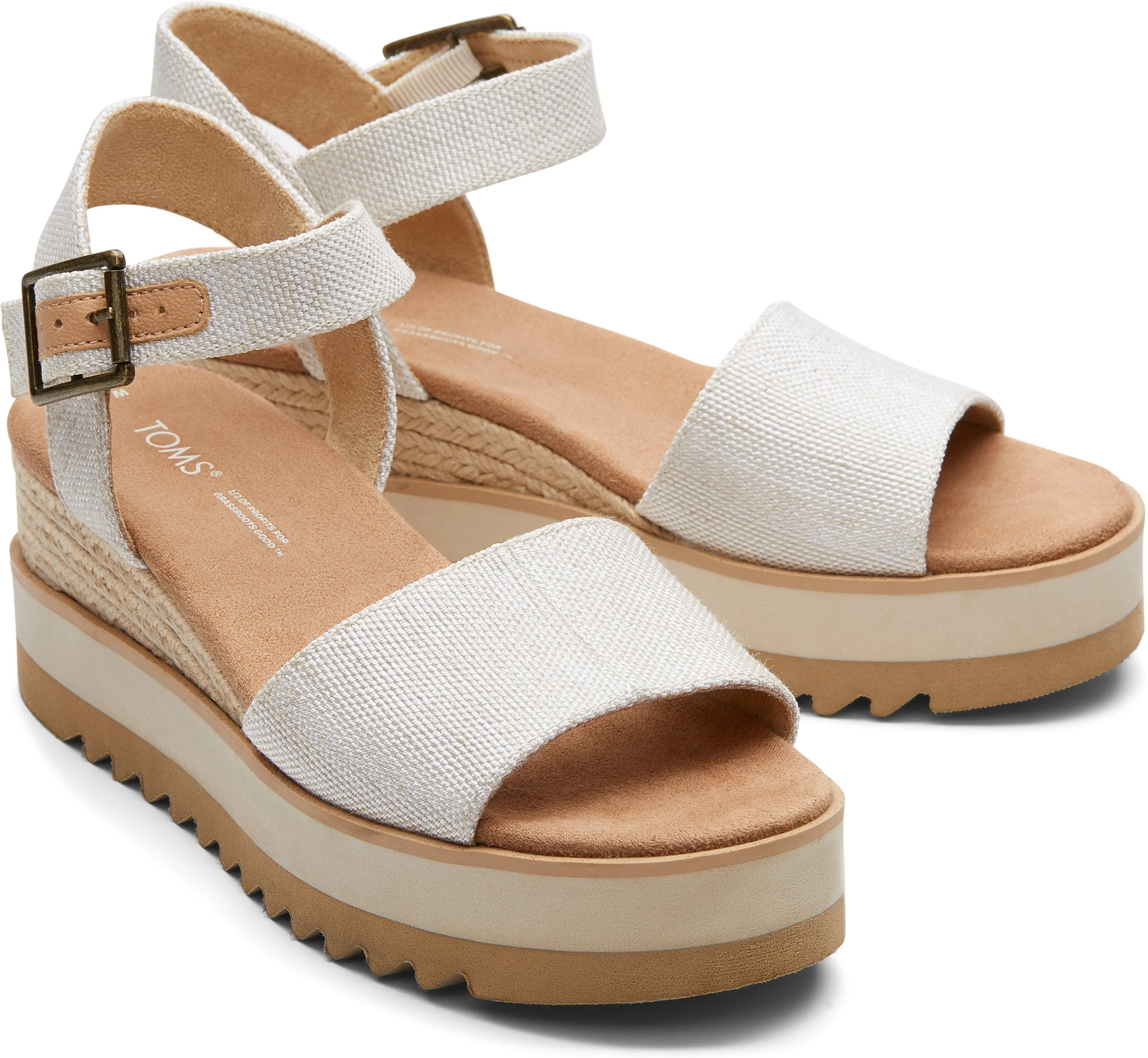 Diana Wedge Sandal - Natural Yarn Dye - Image 3