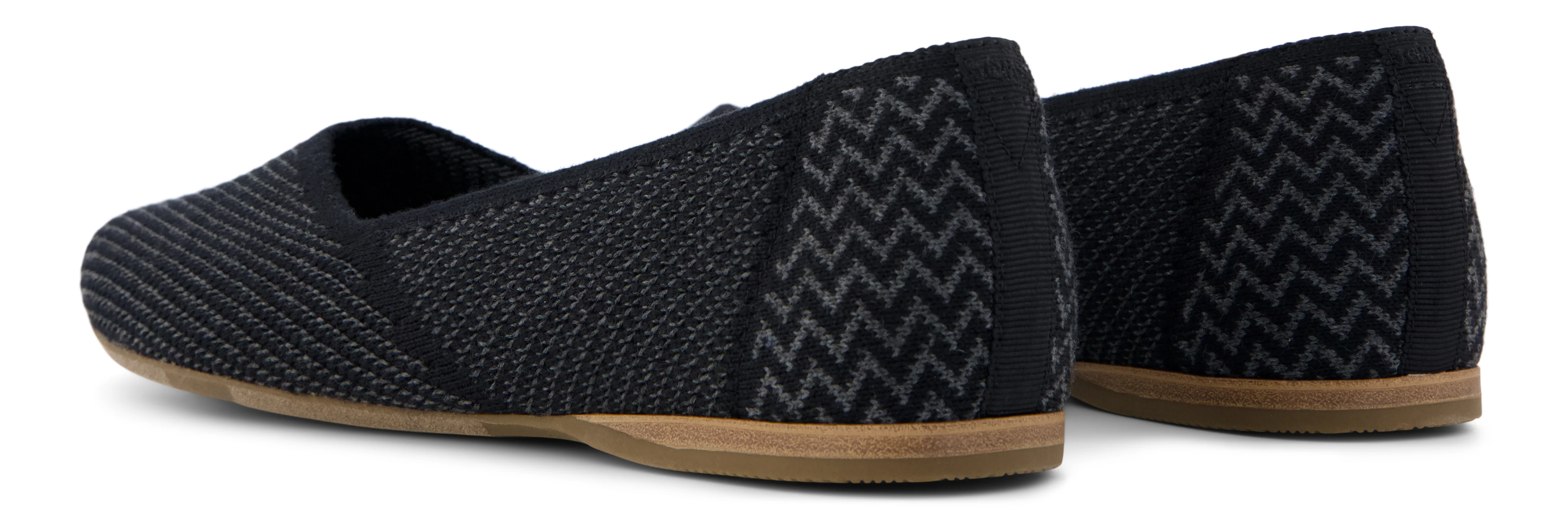 Gemma Ballet Flat - Black Engineered Knit - Image 3
