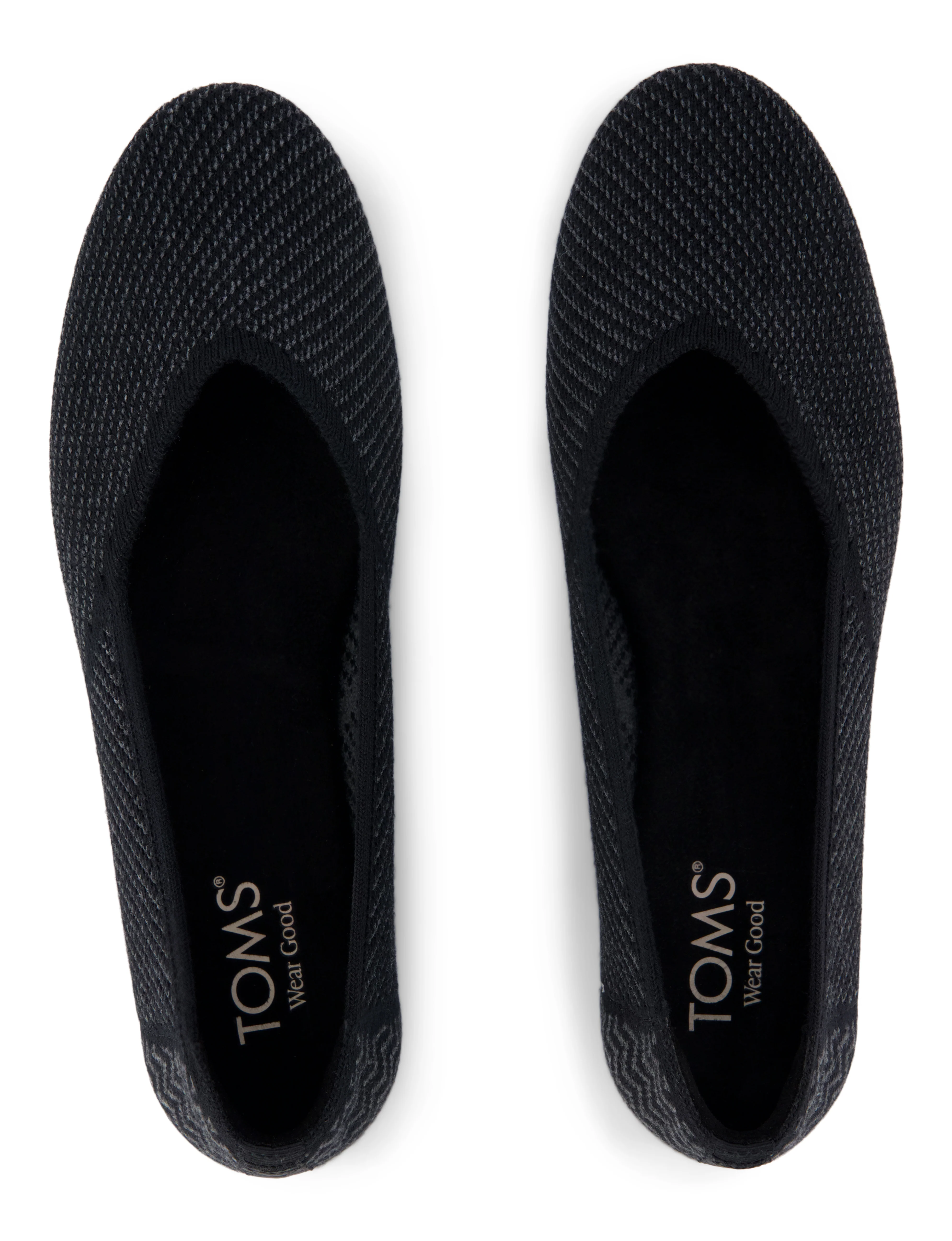 Gemma Ballet Flat - Black Engineered Knit - Image 4