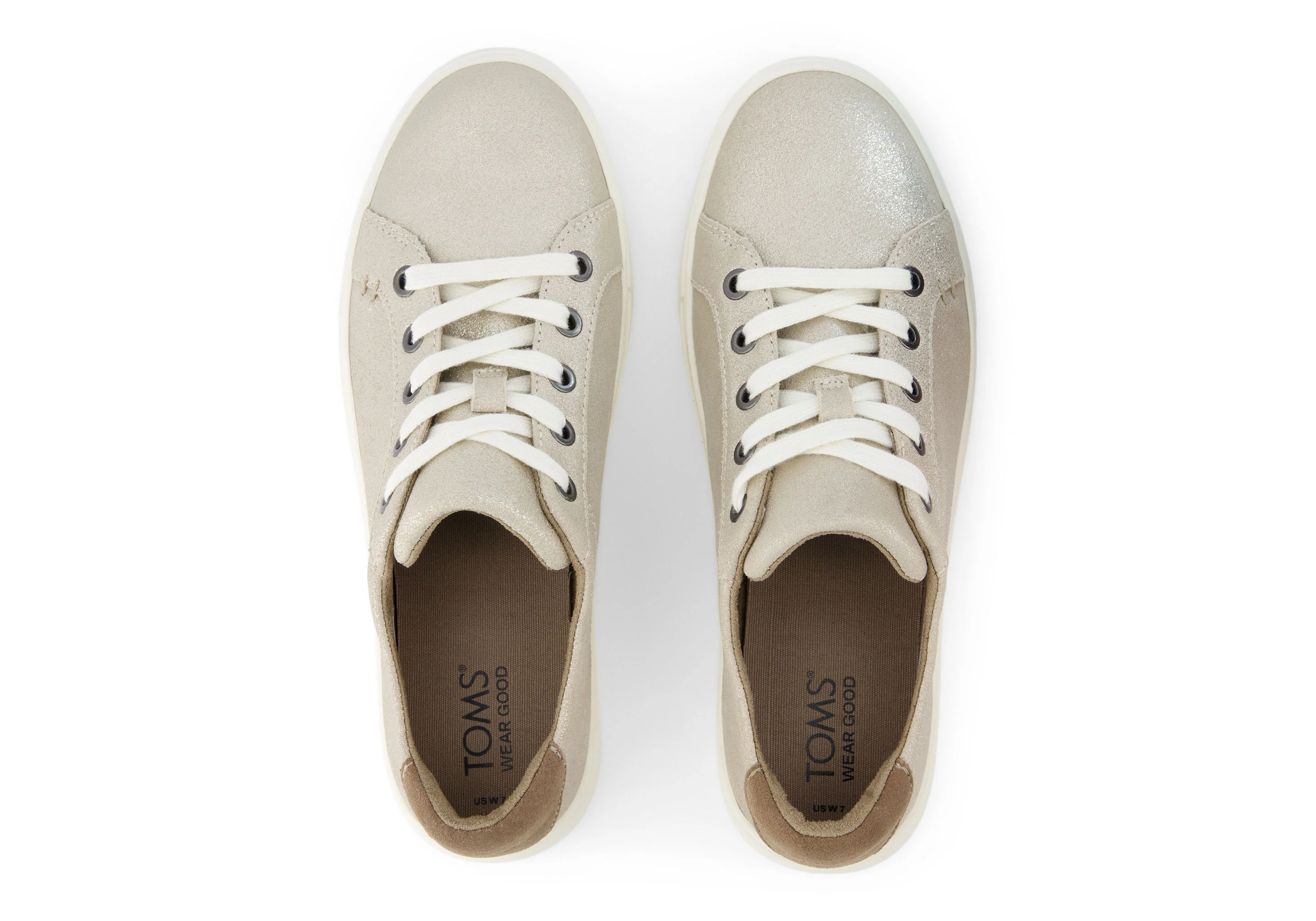 Kameron Sneaker - Champagne Metallic Suede - Image 5
