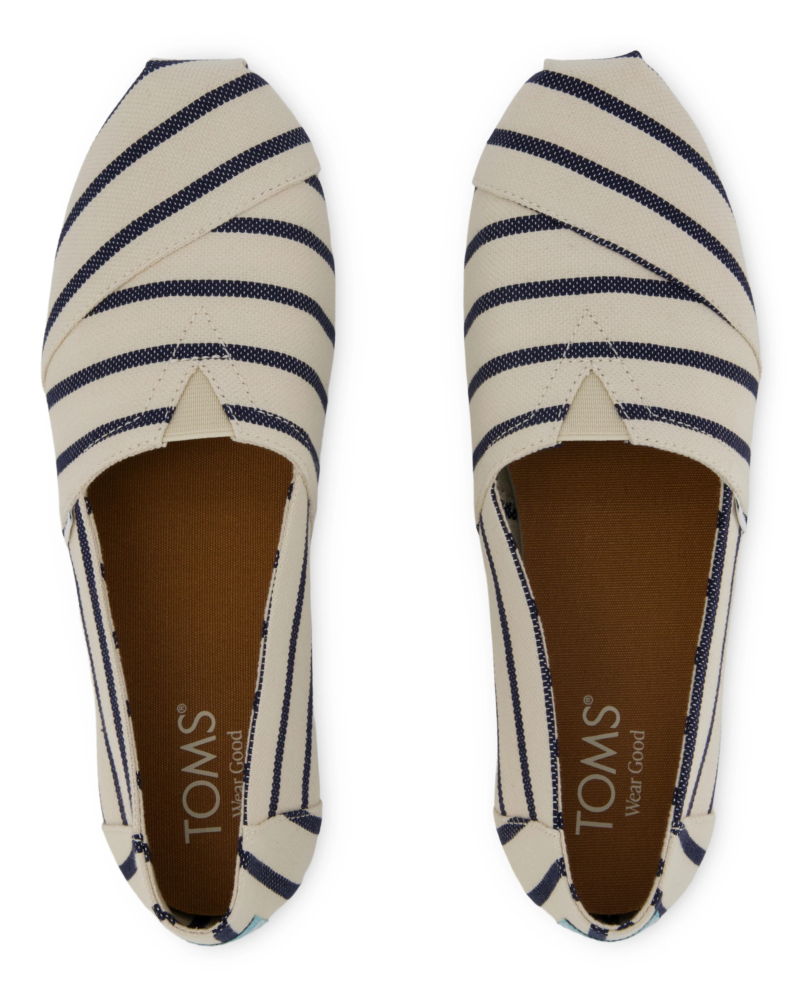 Women's Alpargata Classic - Natural/Navy Riviera Stripe - Image 5
